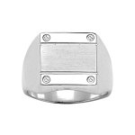 Chevalire en argent plateau carr 13mm x 13mm avec 4 vis dans les angles