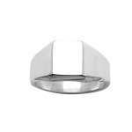 Chevalire en argent plateau rectangulaire 10mm x 8mm