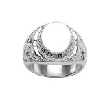 Chevalière universitaire américaine en argent marines Chevalière universitaire américaine en argent marines