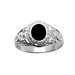 Chevalière universitaire américaine en argent avec plateau en onyx synthétique - petit modèle pour 1 ... Chevalière universitaire américaine en argent avec plateau en onyx synthétique - petit modèle pour 1 ...