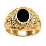 Chevali�re universitaire am�ricaine en vermeil  university  avec plateau en onyx synth�tique