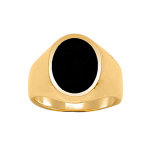 Chevali�re en vermeil grand plateau ovale en onyx synth�tique