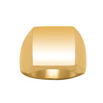 Chevalire en vermeil plateau carr 15mm x 15mm