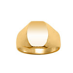 Chevalire en vermeil plateau tonneau 13mm x 10mm