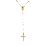 Collier en argent dorure jaune chapelet 47cm