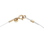 Collier en argent et dorure jaune fil nylon r�glable jusqu'a 50cm