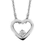 Collier en argent rhodié chaîne avec pendentif coeur ajouré avec oxyde blancs à l'intérieur - longueur ... Collier en argent rhodié chaîne avec pendentif coeur ajouré avec oxyde blancs à l'intérieur - longueur ...