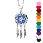 Collier diffuseur de parfum attrape rve et rosace - rglable 45  65cm