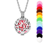 Collier bola diffuseur de parfum boule arbre de vie - r�glable 60 � 100cm