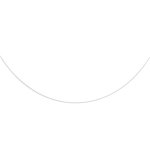 Collier fil en nylon et fermoir en argent - longueur 39cm