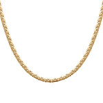 Collier en plaqu� or maille anglaise plate - 40 + 7cm