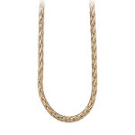 Collier en vermeil maille palmier - 40cm