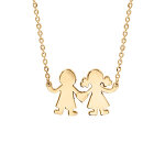 Collier en vermeil passive garcon / fille 40 + 4cm