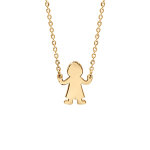 Collier en vermeil passive garcon 40 + 4cm