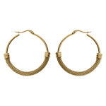 Croles acier dor jaune cotte de maille 40mm