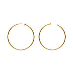 Cr�oles en acier dor� tube 47mm systeme clip et ressort