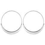 Cr�oles en acier fantaisie et dessous plate