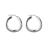 Créoles en argent ondulées diamètre 28mm Créoles en argent ondulées diamètre 28mm