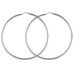 Croles en argent stri diamtre 60mm