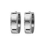 Croles fantaisies en acier brillant articules avec diamantage en croisillons
