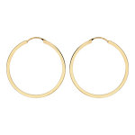 Croles en plaqu or plates - diamtre anneaux 38mm