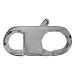 Fermoir plat en argent ouvert - largeur 14mm Fermoir plat en argent ouvert - largeur 14mm