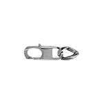 Fermoir rallonge en acier avec 1 maille - largeur 5mm Fermoir rallonge en acier avec 1 maille - largeur 5mm