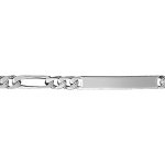Gourmette en argent maille figaro 1 + 2 largeur 5mm et longueur 18cm Gourmette en argent maille figaro 1 + 2 largeur 5mm et longueur 18cm