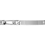 Gourmette en argent maille figaro 1 + 2 largeur 7mm et longueur 20cm Gourmette en argent maille figaro 1 + 2 largeur 7mm et longueur 20cm