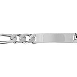 Gourmette en argent maille figaro 1 + 2 largeur 9mm et longueur 21cm Gourmette en argent maille figaro 1 + 2 largeur 9mm et longueur 21cm