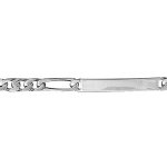 Gourmette en argent maille figaro 1 + 3 largeur 5mm et longueur 18cm Gourmette en argent maille figaro 1 + 3 largeur 5mm et longueur 18cm