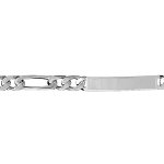 Gourmette en argent maille figaro 1 + 3 largeur 6mm et longueur 18cm Gourmette en argent maille figaro 1 + 3 largeur 6mm et longueur 18cm