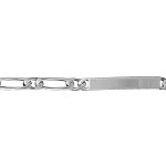 Gourmette en argent maille figaro 1 + 1 largeur 5mm et longueur 18cm Gourmette en argent maille figaro 1 + 1 largeur 5mm et longueur 18cm