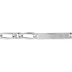 Gourmette en argent maille figaro 1 + 1 largeur 6mm et longueur 18cm Gourmette en argent maille figaro 1 + 1 largeur 6mm et longueur 18cm