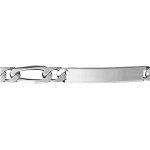 Gourmette en argent maille figaro 1 + 1 largeur 7mm et longueur 20cm Gourmette en argent maille figaro 1 + 1 largeur 7mm et longueur 20cm