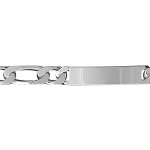 Gourmette en argent maille figaro 1 + 1 largeur 9mm et longueur 21cm Gourmette en argent maille figaro 1 + 1 largeur 9mm et longueur 21cm