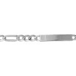 Gourmette en argent maille hawaï 1 + 3 largeur 6mm et longueur 18cm Gourmette en argent maille hawaï 1 + 3 largeur 6mm et longueur 18cm