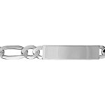 Gourmette en argent maille hawaï 1 + 1 largeur 10mm et longueur 21cm Gourmette en argent maille hawaï 1 + 1 largeur 10mm et longueur 21cm
