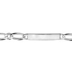 Gourmette en argent maille hawaï 1 + 1 largeur 6mm et longueur 18cm Gourmette en argent maille hawaï 1 + 1 largeur 6mm et longueur 18cm
