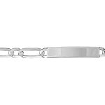 Gourmette en argent maille hawaï 1 + 1 largeur 7mm et longueur 20cm Gourmette en argent maille hawaï 1 + 1 largeur 7mm et longueur 20cm