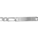 Gourmette en argent maille hawaï 1 + 1 largeur 8mm et longueur 21cm Gourmette en argent maille hawaï 1 + 1 largeur 8mm et longueur 21cm