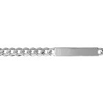 Gourmette en argent maille hawa largeur 7mm et longueur 20cm