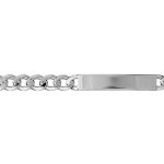 Gourmette en argent maille hawa largeur 8mm et longueur 21cm