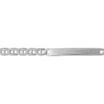 Gourmette en argent maille marine largeur 4mm et longueur 18cm Gourmette en argent maille marine largeur 4mm et longueur 18cm