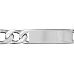 Gourmette en argent maille serr�e largeur 14mm et longueur 23cm