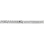 Gourmette en argent maille serrée largeur 4mm et longueur 18cm Gourmette en argent maille serrée largeur 4mm et longueur 18cm