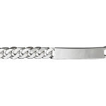 Gourmette en argent maille serrée largeur 8mm et longueur 21cm Gourmette en argent maille serrée largeur 8mm et longueur 21cm