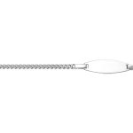 Gourmette pour bébé en argent maille serrée avec plaque ovale - largeur 2mm et longueur 13cm + 2cm de ... Gourmette pour bébé en argent maille serrée avec plaque ovale - largeur 2mm et longueur 13cm + 2cm de ...