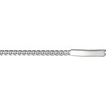 Gourmette pour enfant en argent maille serr�e largeur 3mm et longueur 14cm + 2cm de rallonge