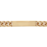 Gourmette en plaqu or maille serre largeur 10mm et longueur 22cm